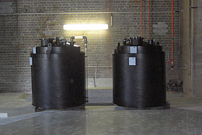 Prozesswasserbehälter zur Neutralisation