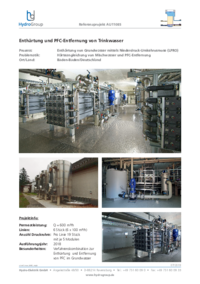 6 x 100 m³/h - Enthärtung
