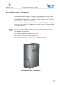 Sauerstoffgeneratoren Typ Hydroxy