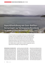 Kapazitätserhöhung von Ozon-Biofiltrationsanlagen zur TWA in Norwegischen Kommunen