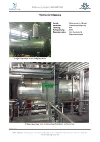 6 t/h - Thermische Entgasung