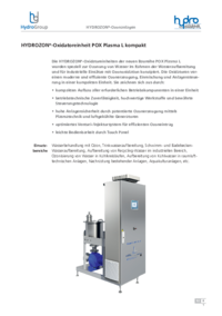HYDROZON®-Oxidatoreinheit POX Plasma L kompakt