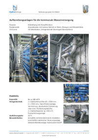 240 m³/h - Enthärtungsanlage