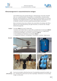 Klimamanagement in wassertechnischen Anlagen