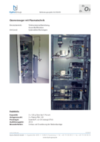 360 g O3 - 3 x Plasma PBA 120