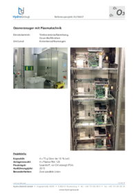 300 g O3 - 4 x Plasma PBA 120