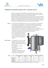 HYDROZON®-Kompaktfilteranlagen H30-L - Die großen Starken