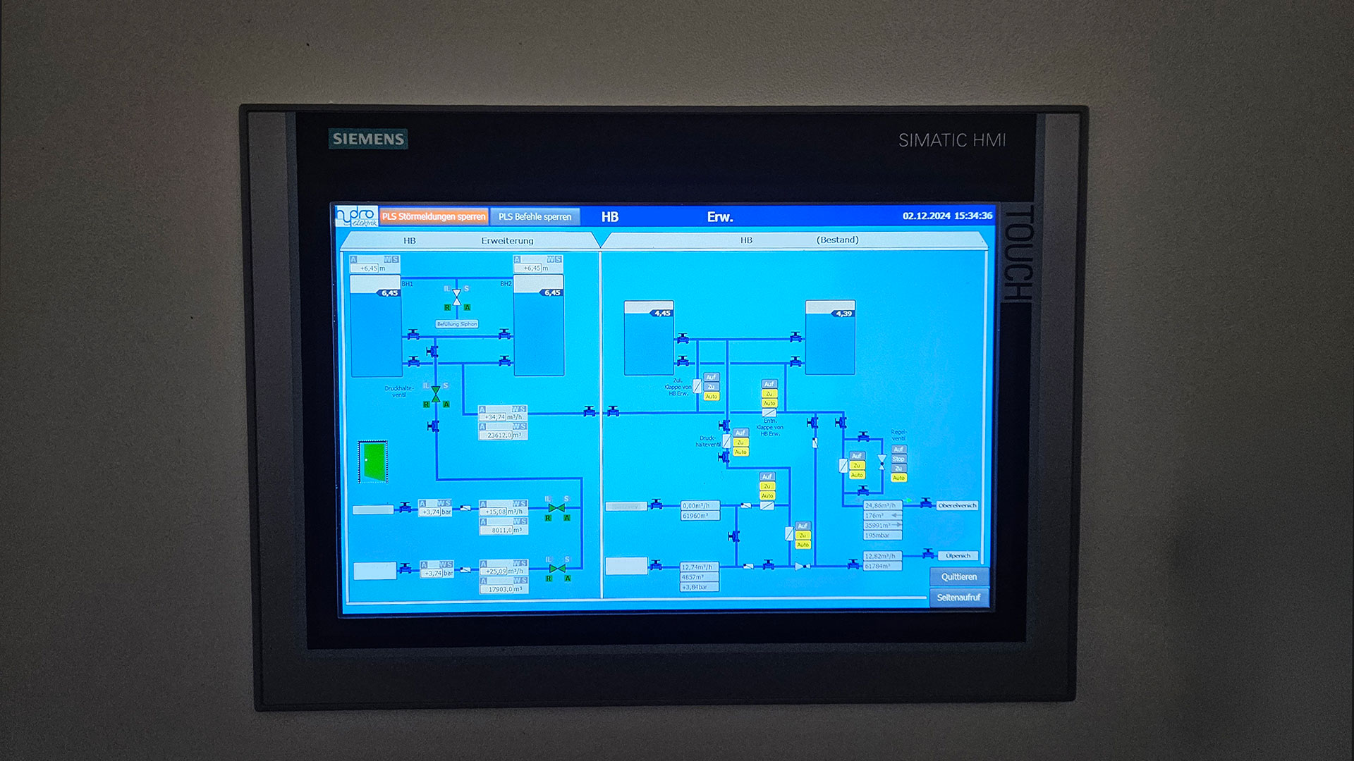 Automation mit Touchpanel 