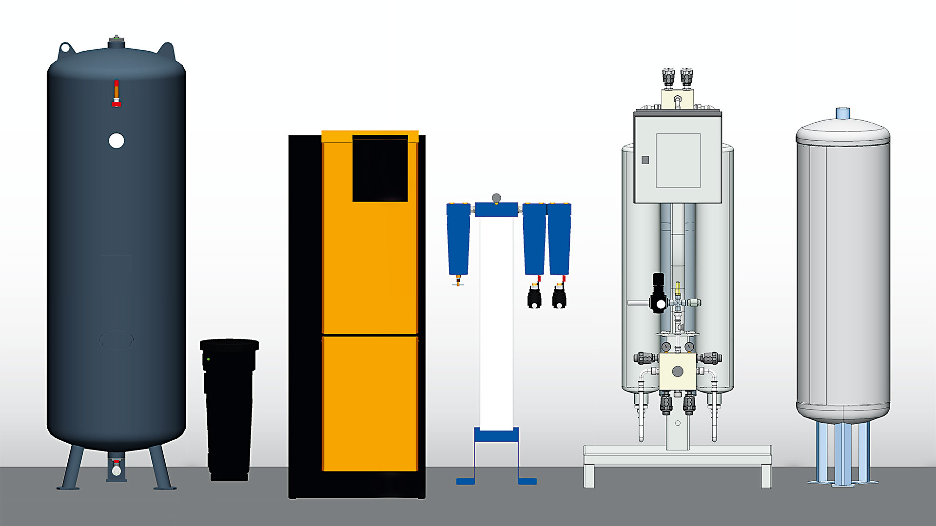 Aufbau Anlage mit Sauerstoffgenerator