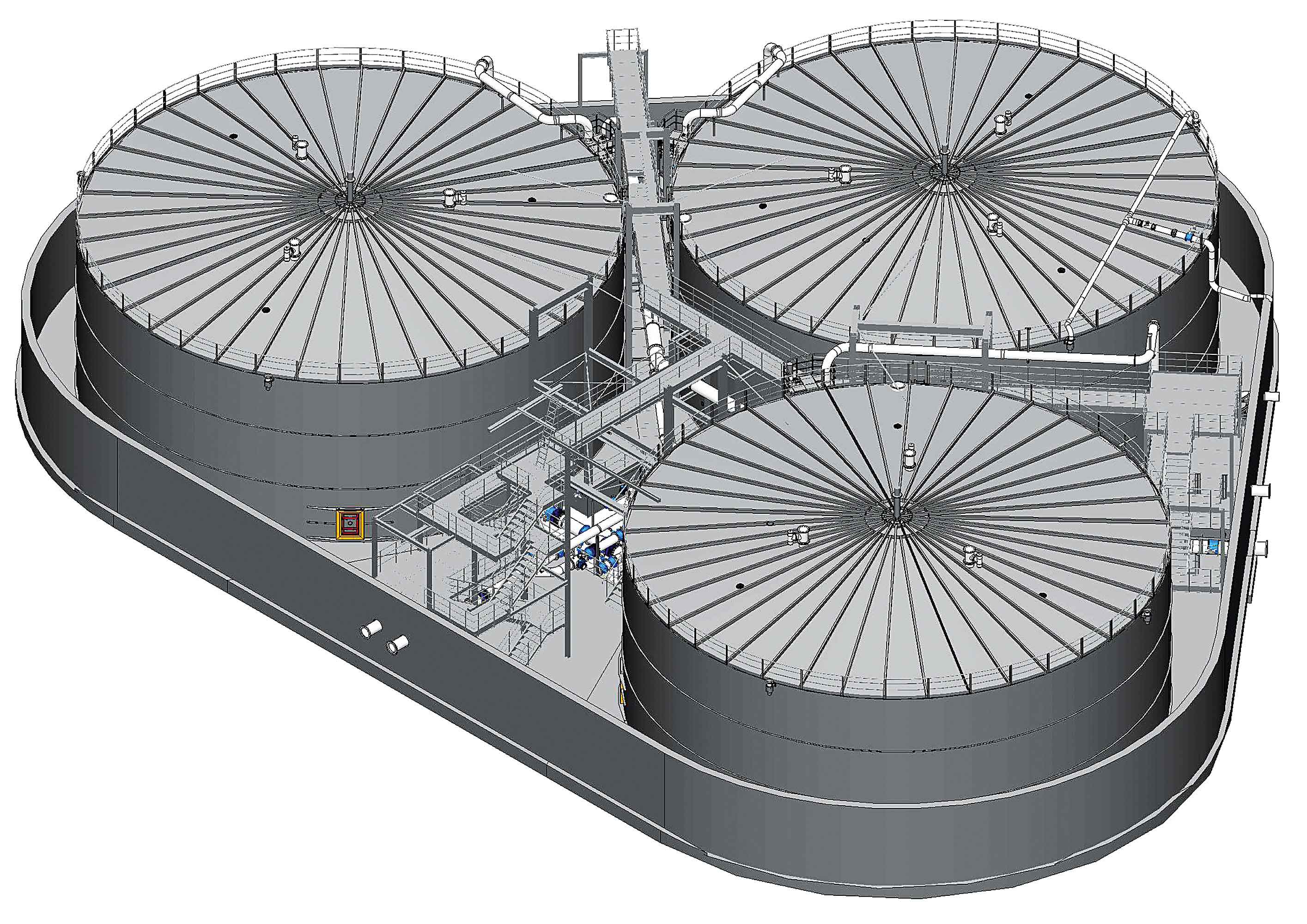 Ulm, Trinkwasserspeicher HB Kuhberg - Europas größter Trinkwasserspeicher aus Edelstahl